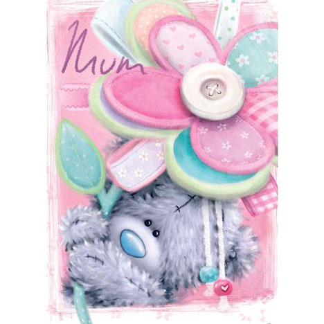 Mum Flower Softly Drawn Me to You Bear Mothers Day Card £1.60